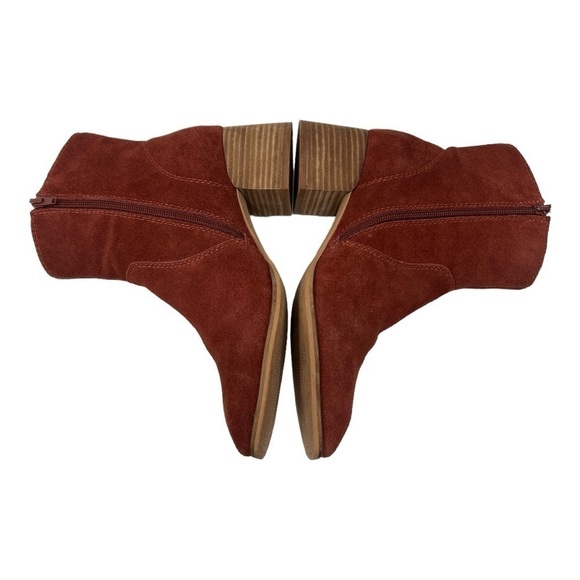 Lucky Brand Laidem Bootie Brown Suede Woman’s Size 8.5 M - Picture 13 of 14